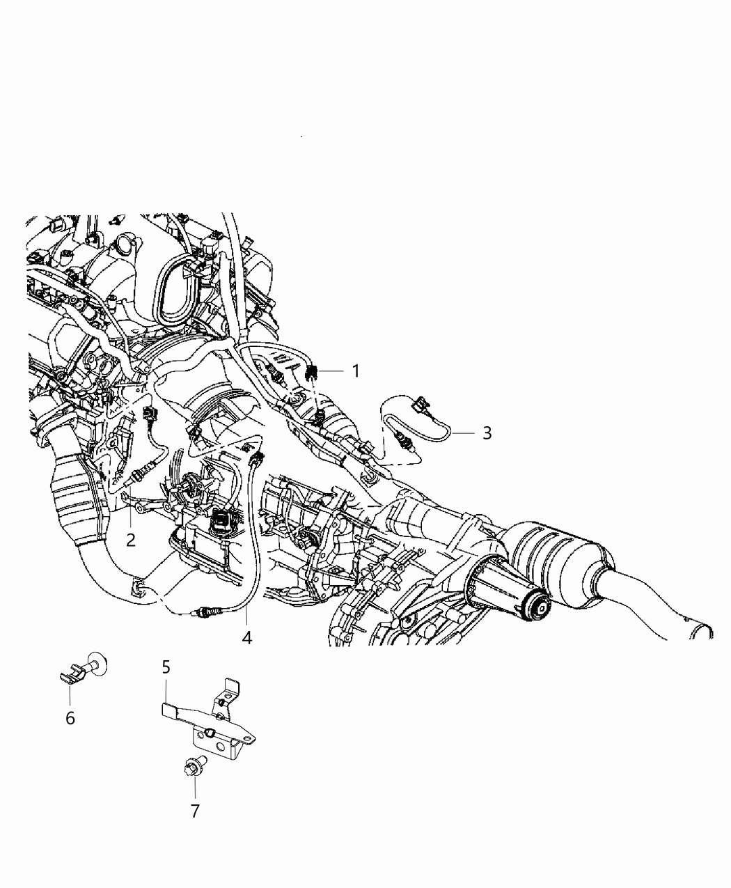 Mopar 68165955AA Bracket Oxygen Sensor