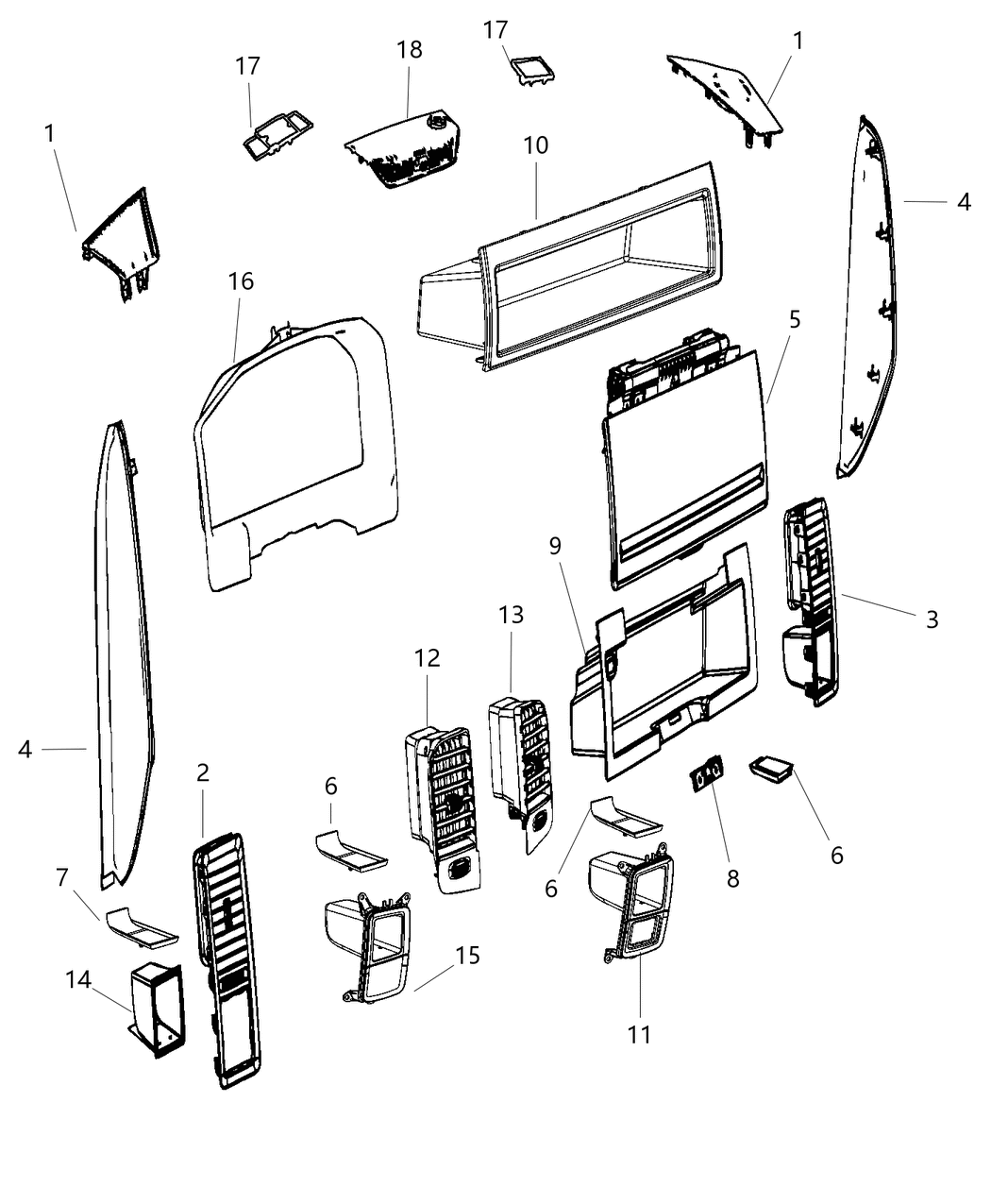 Mopar 1HS01TX7AC Grille Speaker