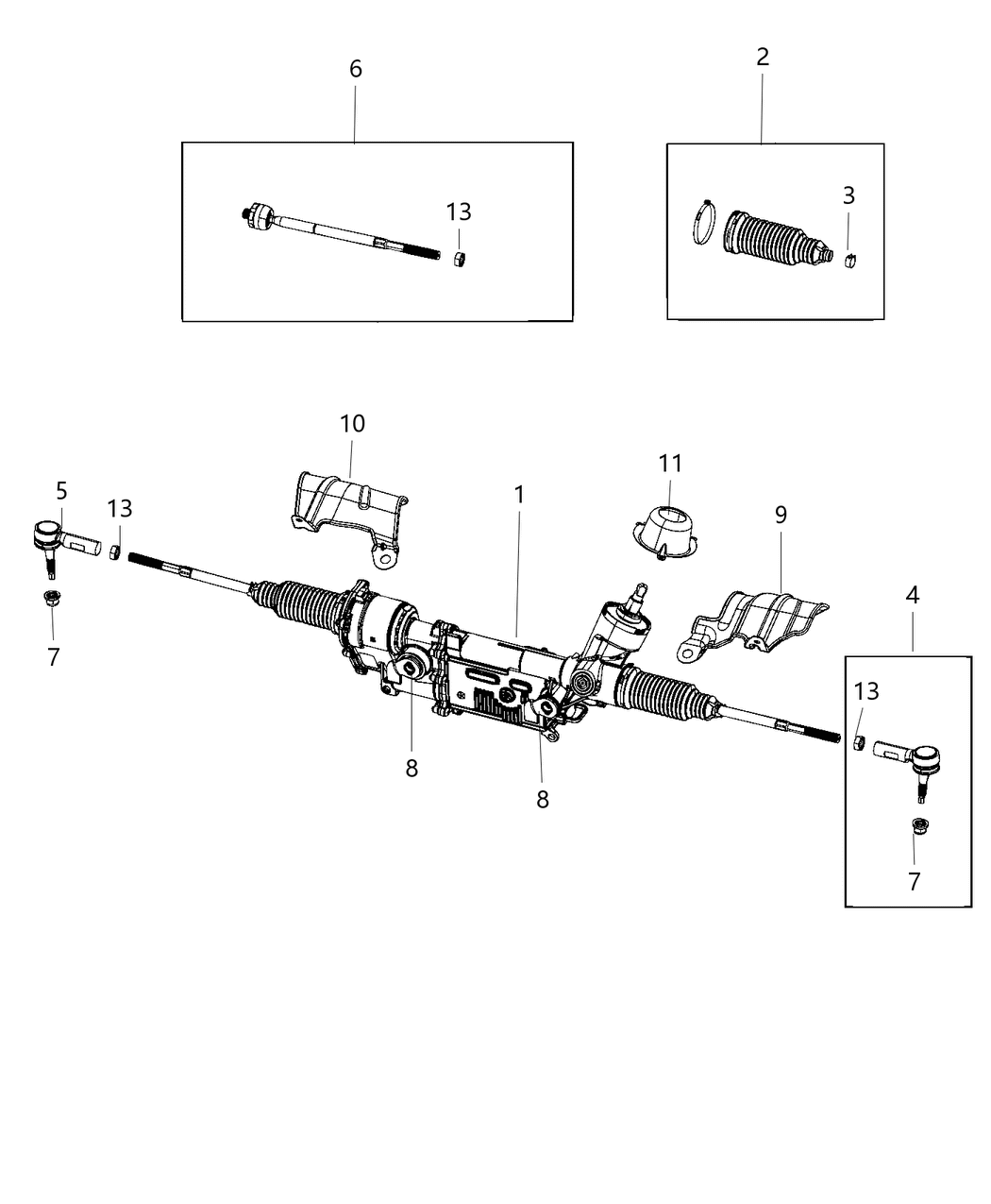 Mopar R8323541AC Gear Rack And Pinion Electric