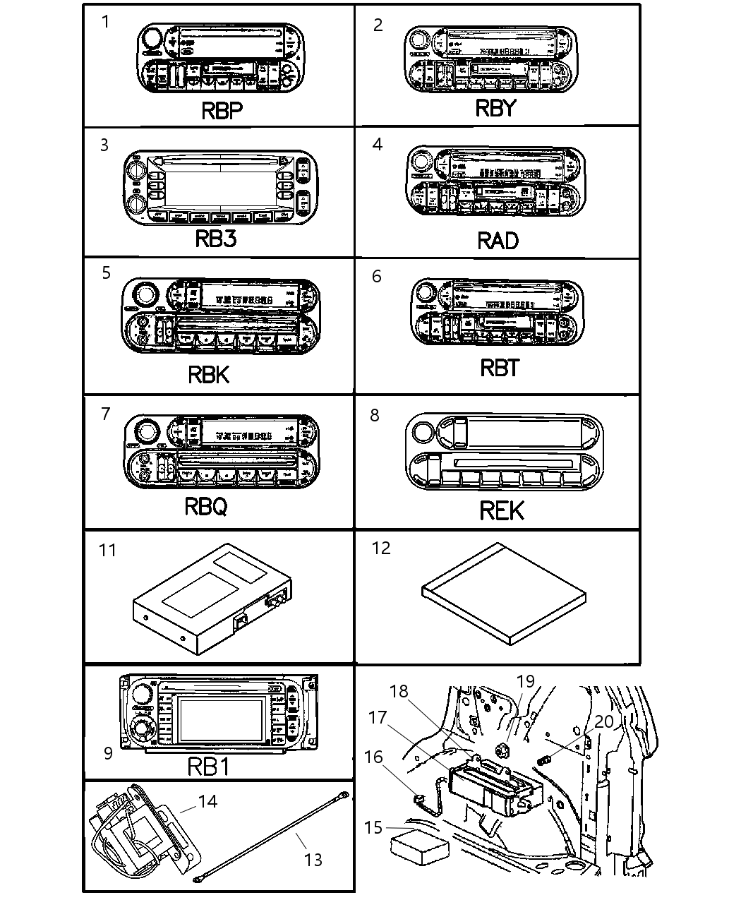 Mopar 5091506AC Radio AM/FM With CD And Equalizer