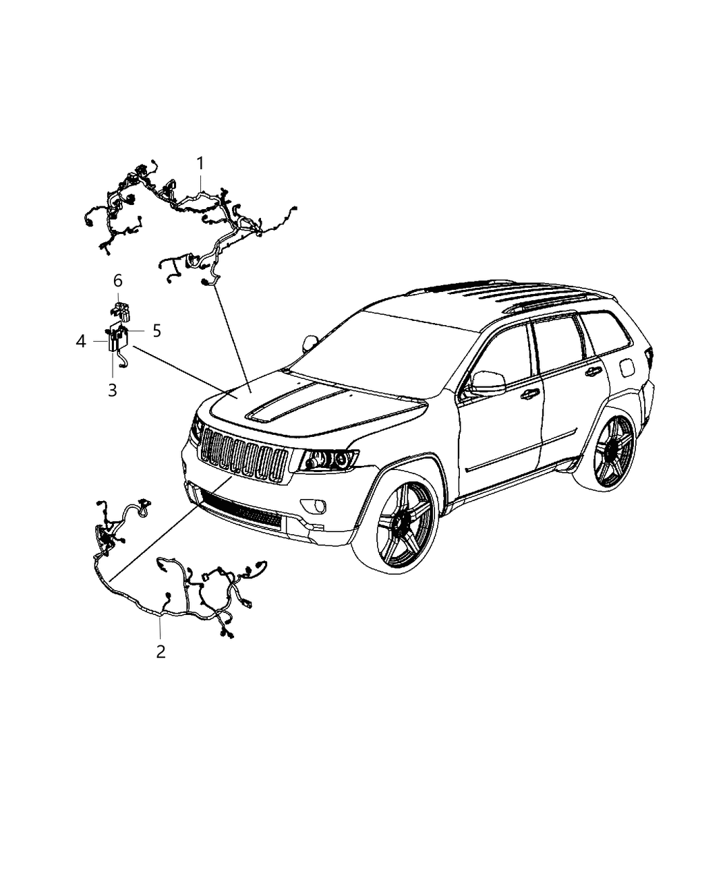 Mopar 68087967AC Wiring Front End Module