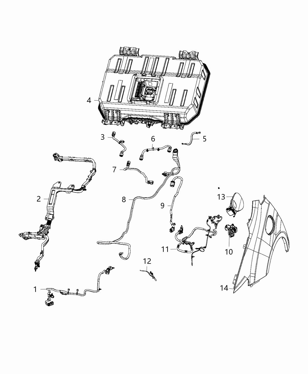Mopar 68232743AA Wiring Charge Portion To On Board Charger