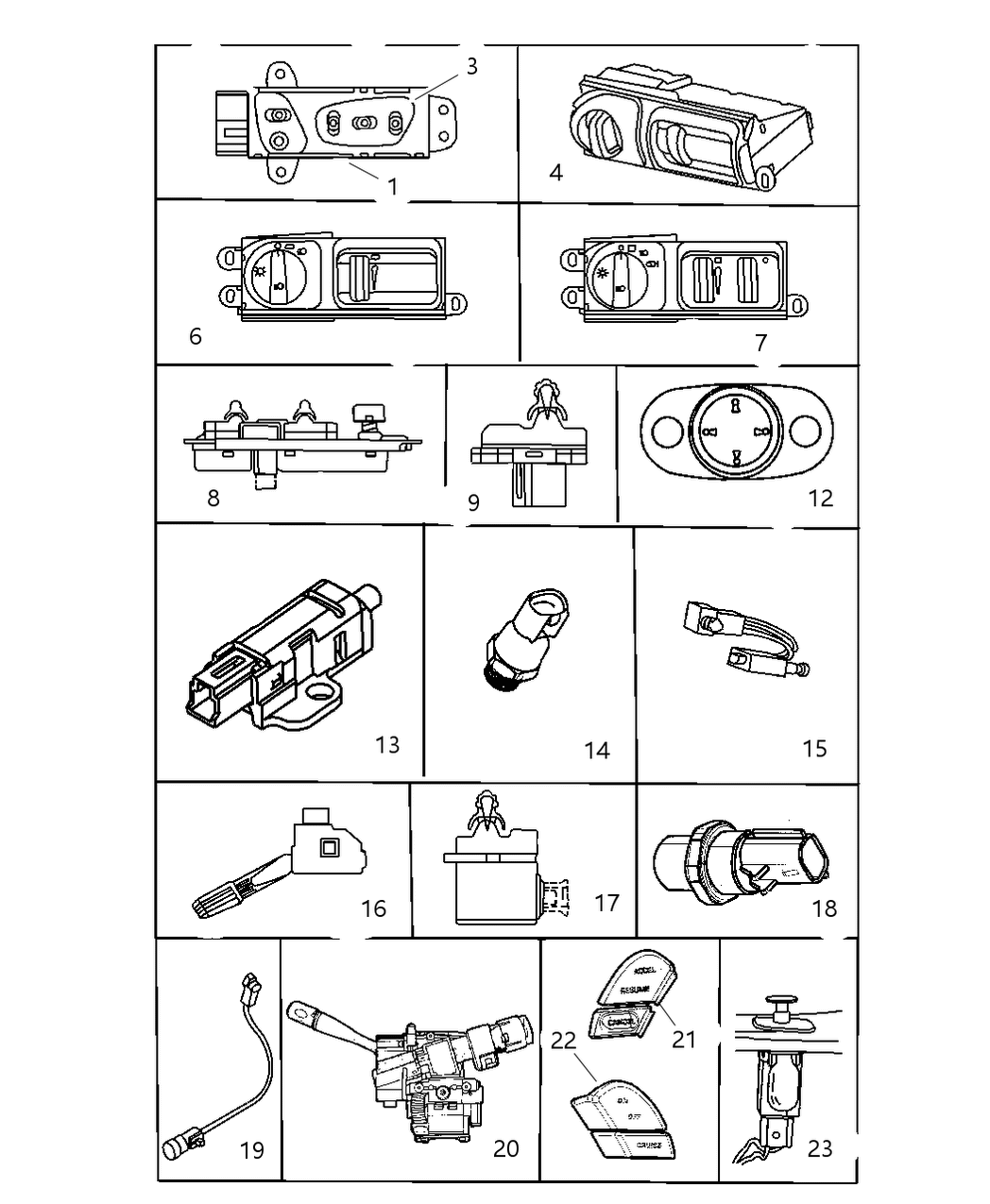 Mopar 4760152AB Switch