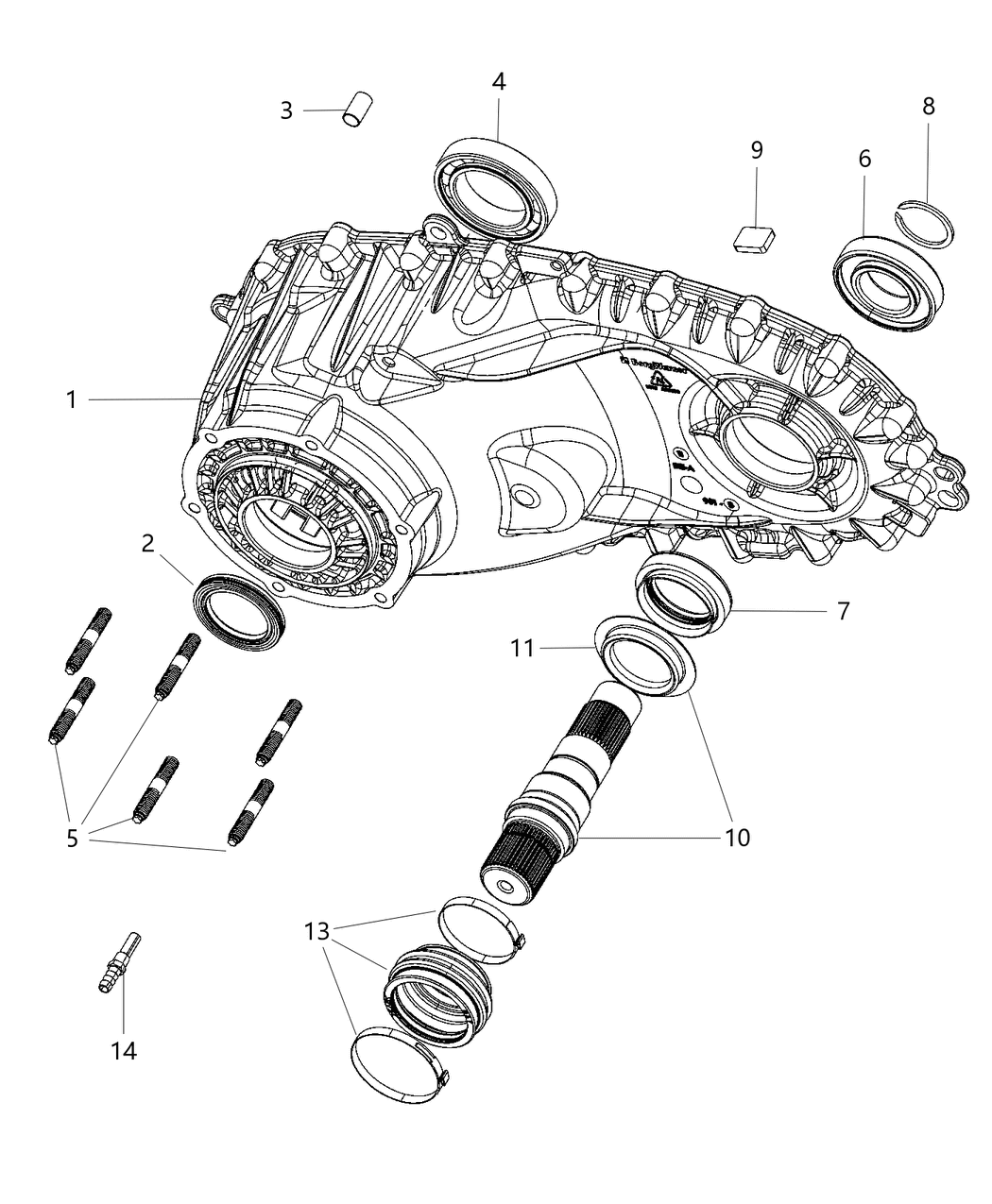 Mopar 68206410AB Case Half Front