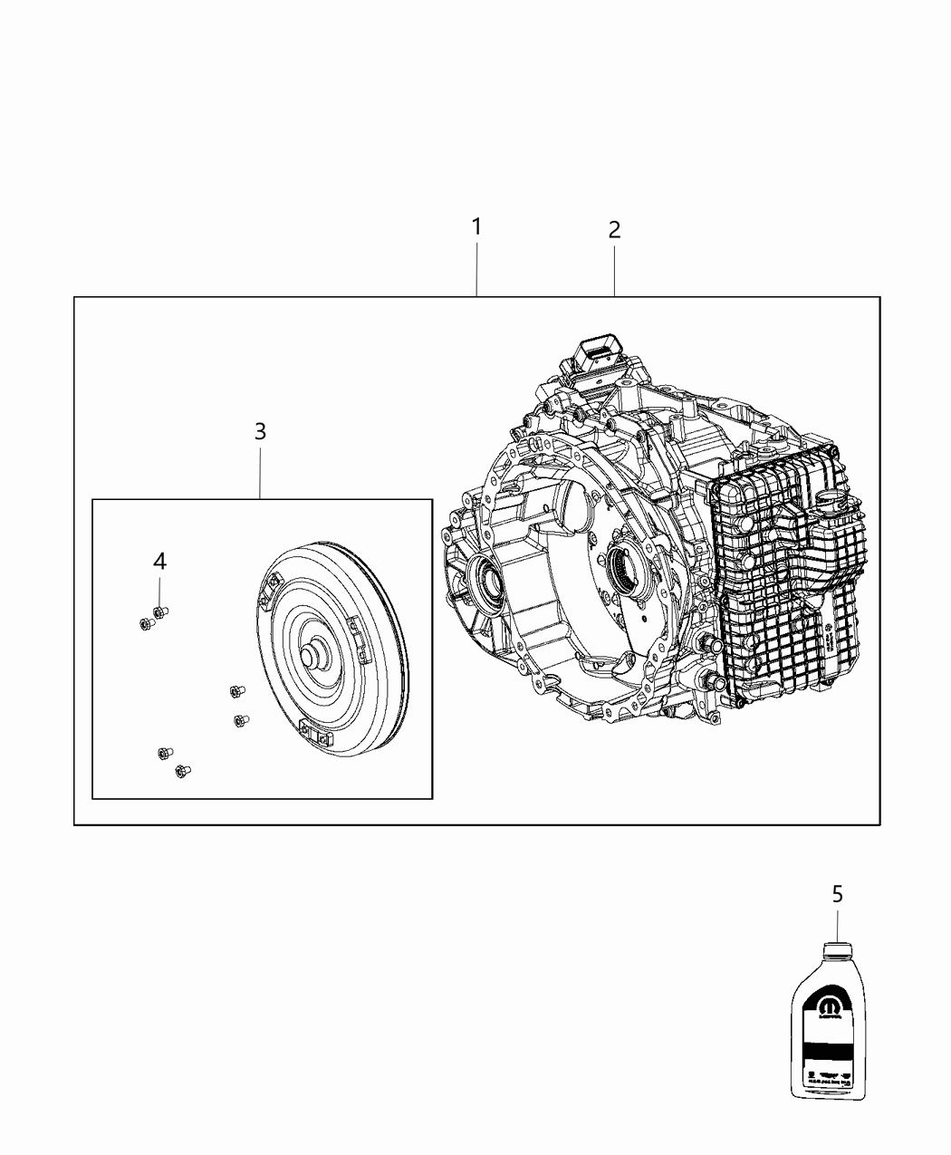 Mopar 68225774AB Converter Kit Torque