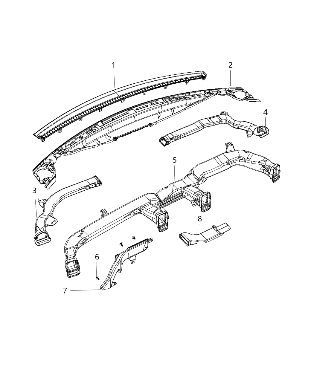 Mopar 6512711AA Lower Panel Pin