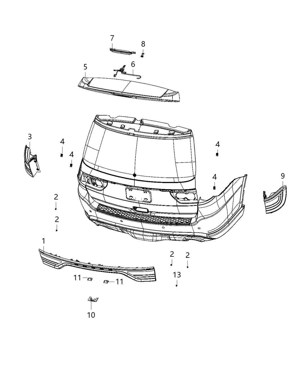 Mopar 68530337AA Lamp Liftgate