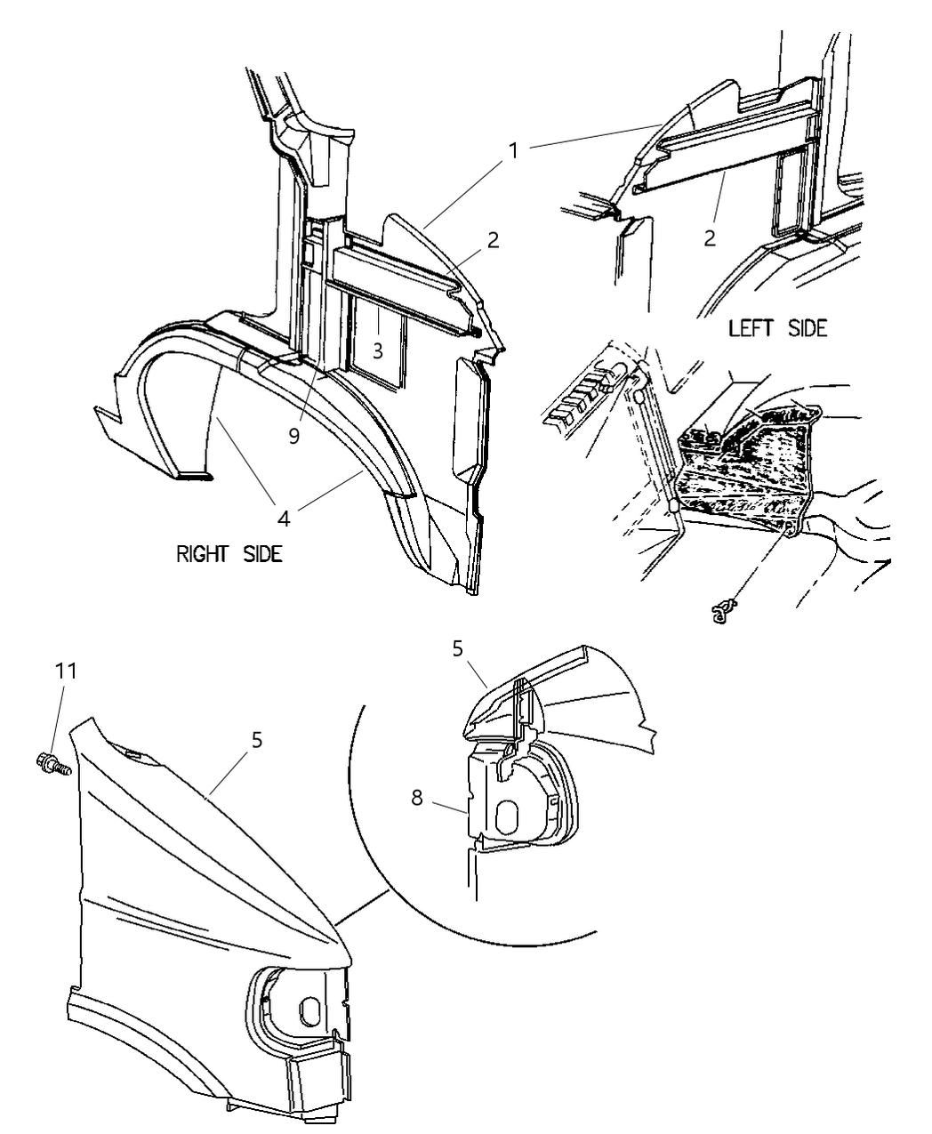 Mopar 55347461AD Bracket Fender