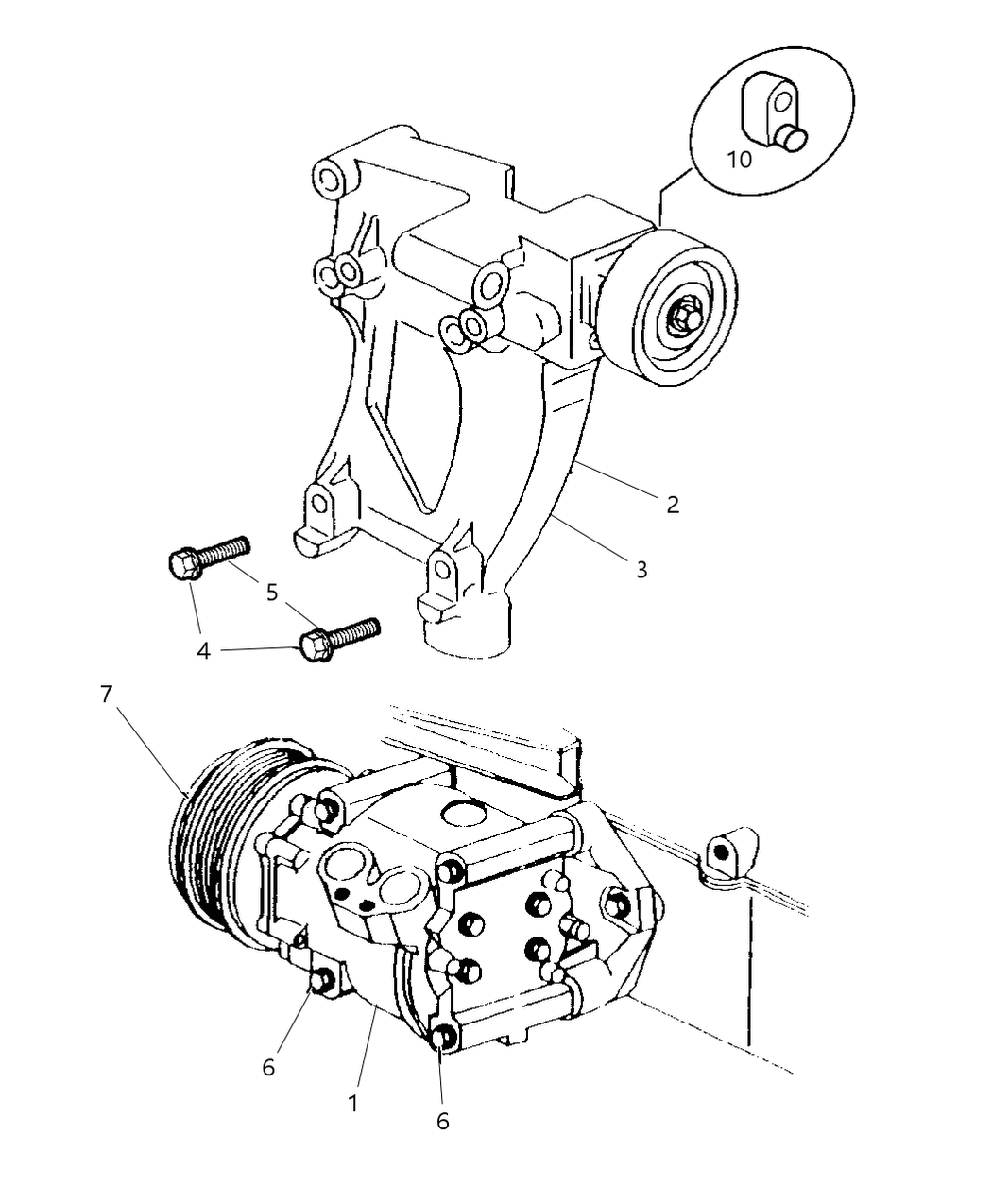 Mopar 5016695AA Compressor A/C With Clutch
