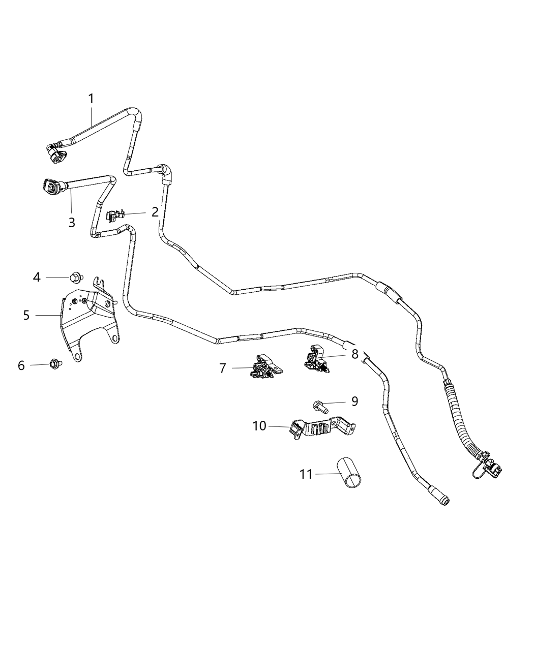Mopar 68227864AA Bracket Fuel Line