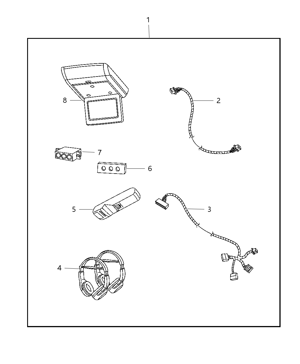 Mopar 82211759 Media System Monitor With DVD