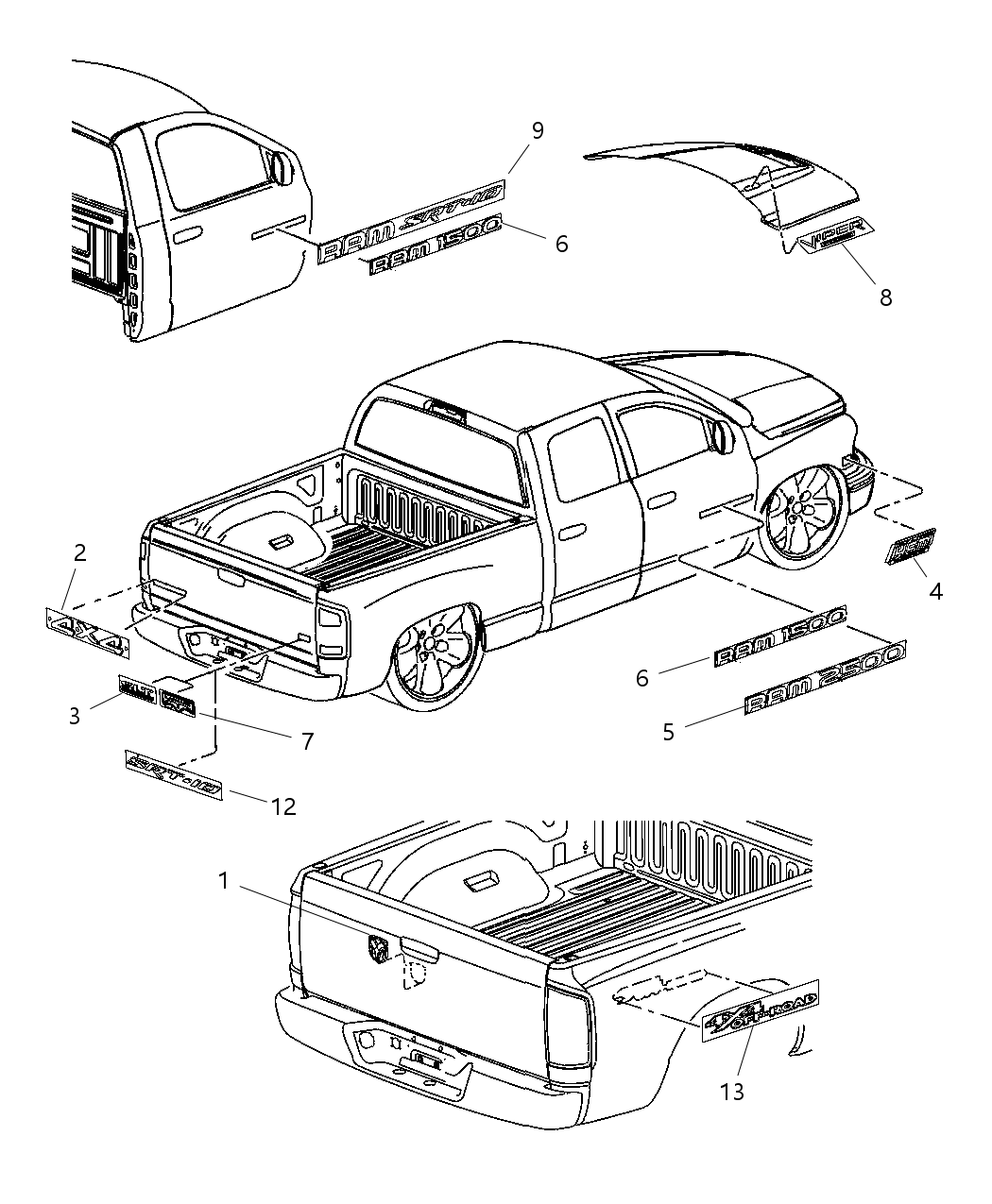 Mopar 82208437 Decal, Rear