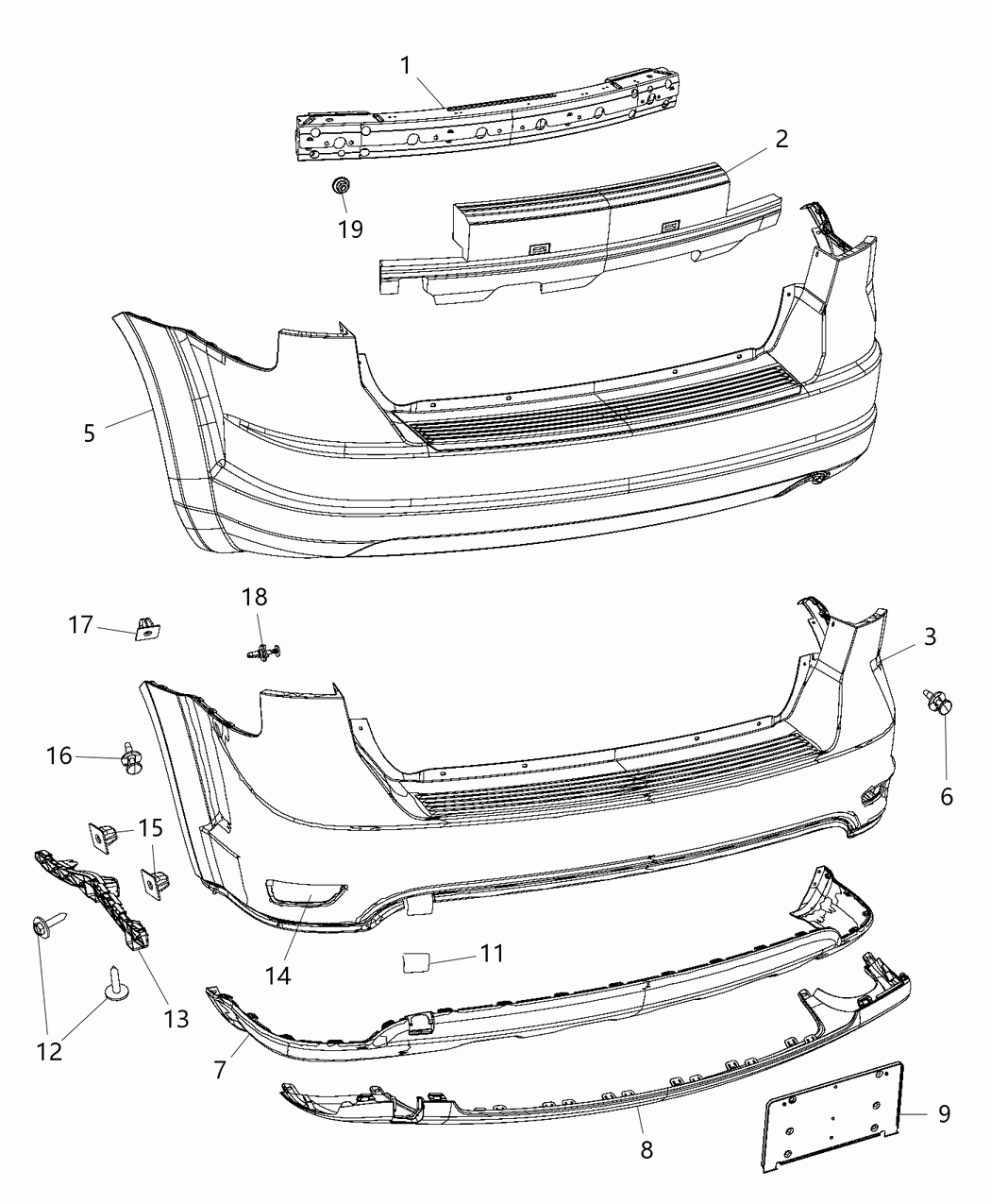 Mopar 6509956AA Rivet Blind Bulb License Plate