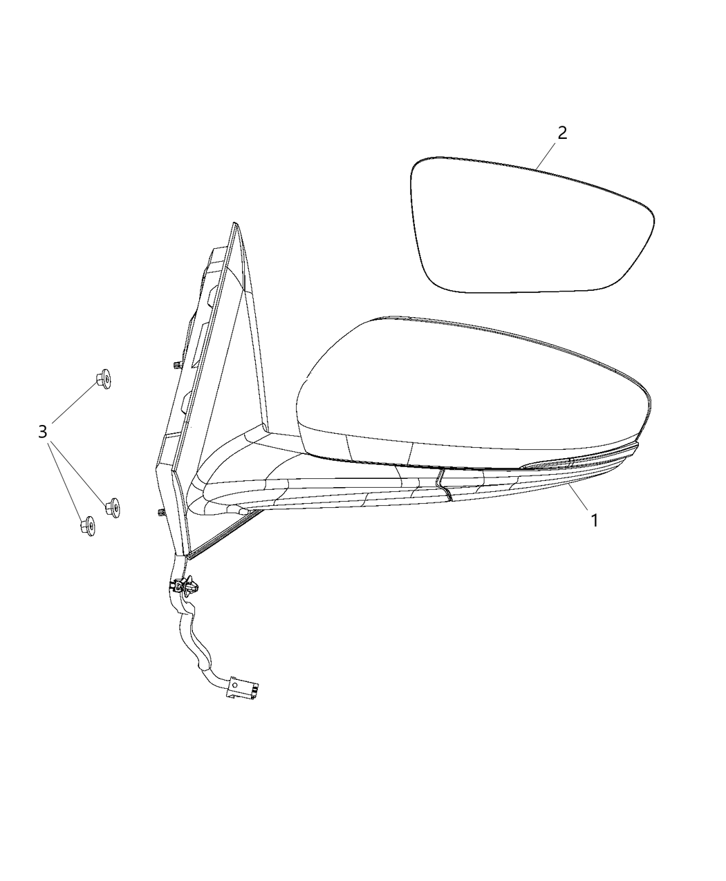 Mopar 5MJ511XTAG Mirror Outside Rearview