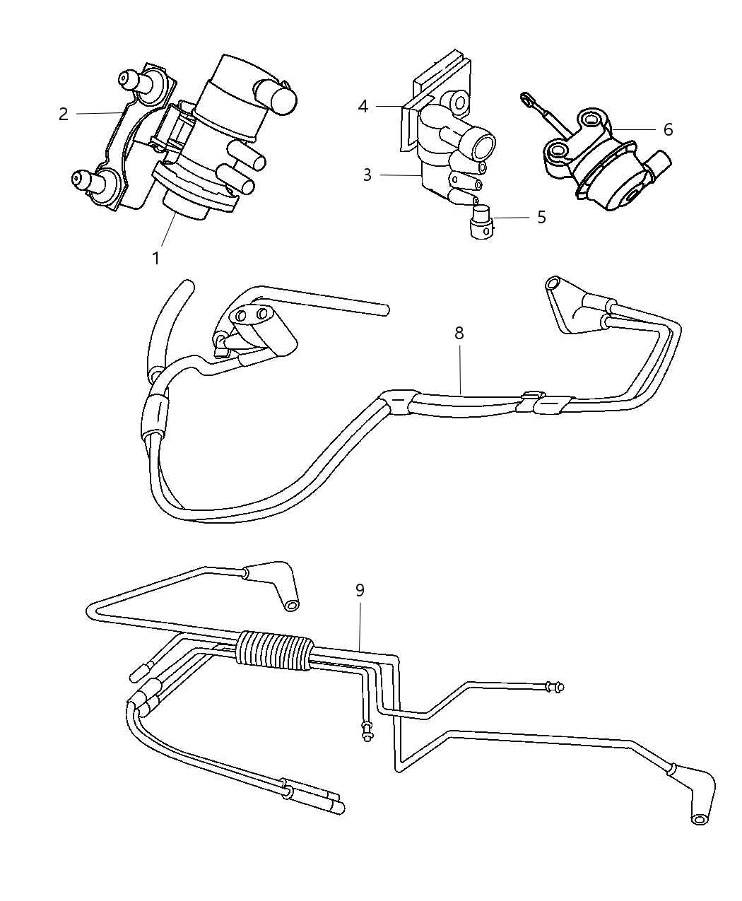 Mopar 4591266 Bracket Duty Cycle Purge Solenoid