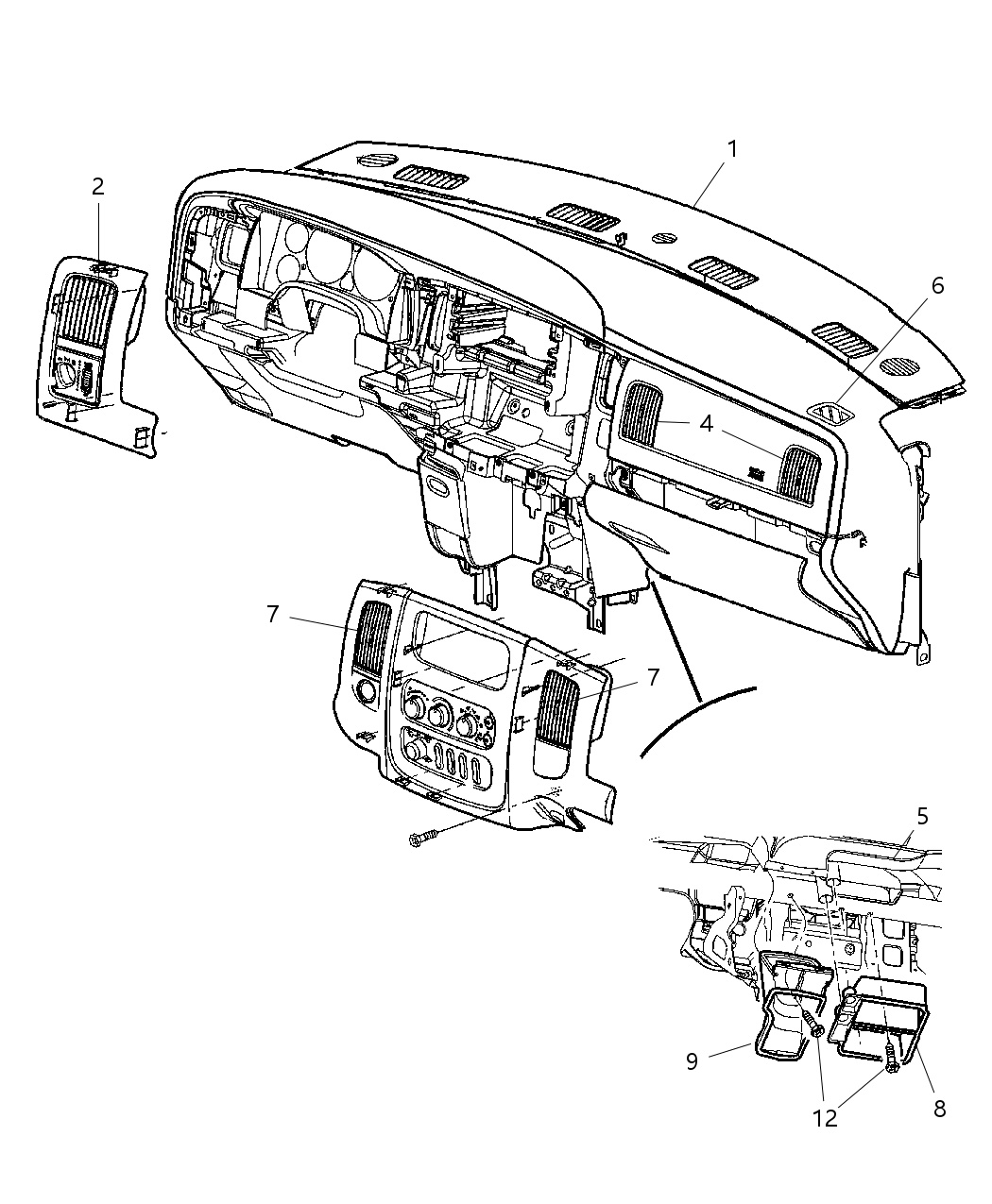 Mopar WP34XZAAA Outlet Air