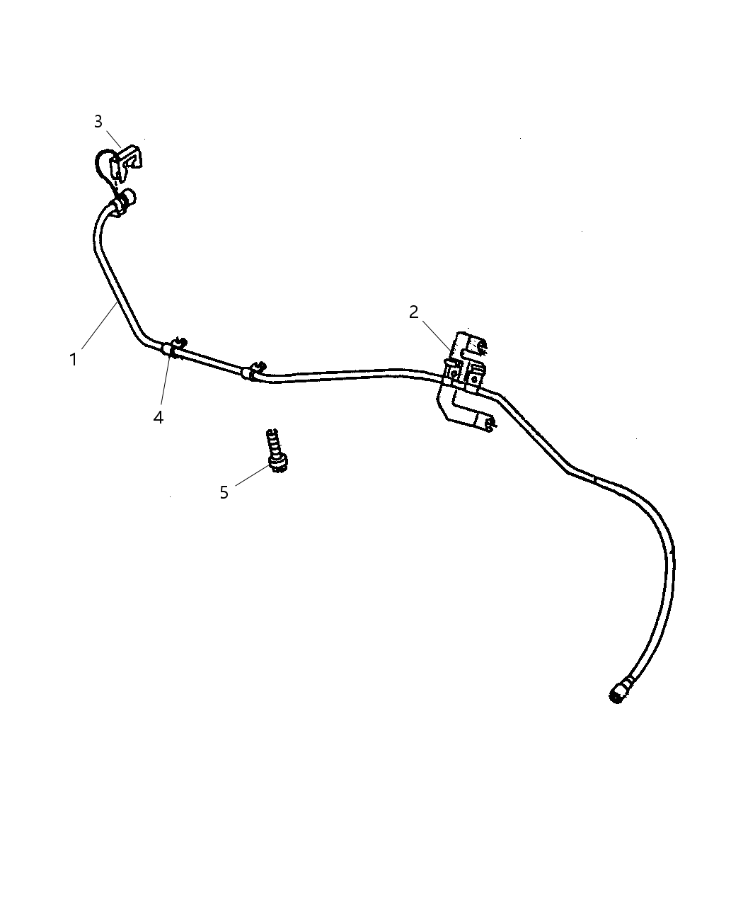 Mopar 52013223AA Bundle Fuel Supply And Vapor Line