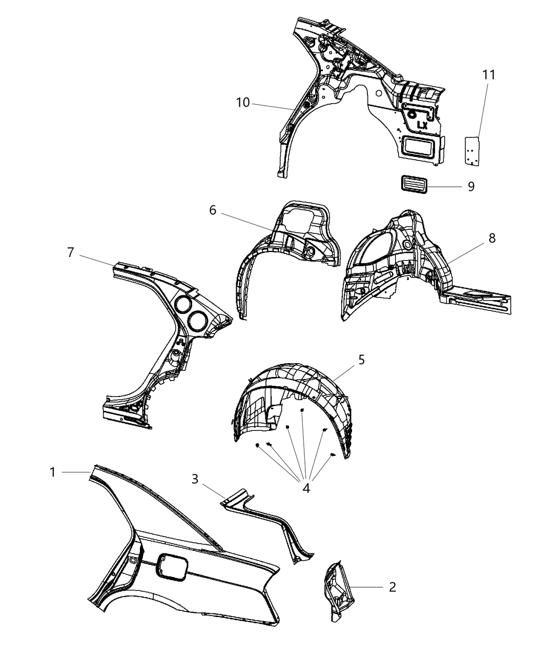 Mopar 68146920AA Bracket Speaker