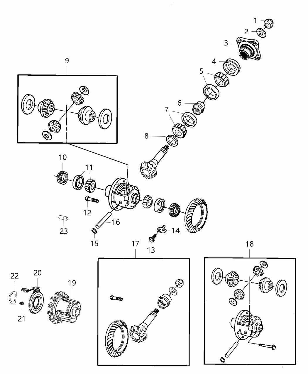 Mopar 68305291AA Pinion Shaft
