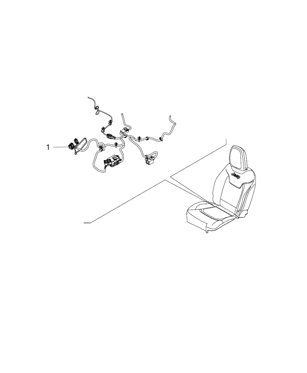 Mopar 68284400AA Wiring Seat