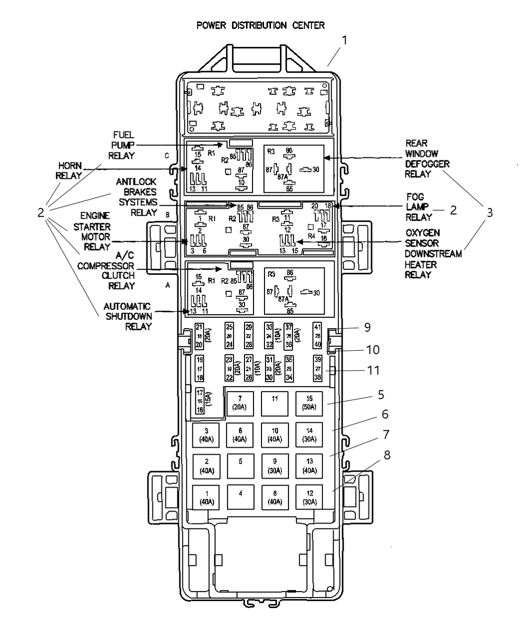 Mopar 5096146AA Cover Power Distribution Center
