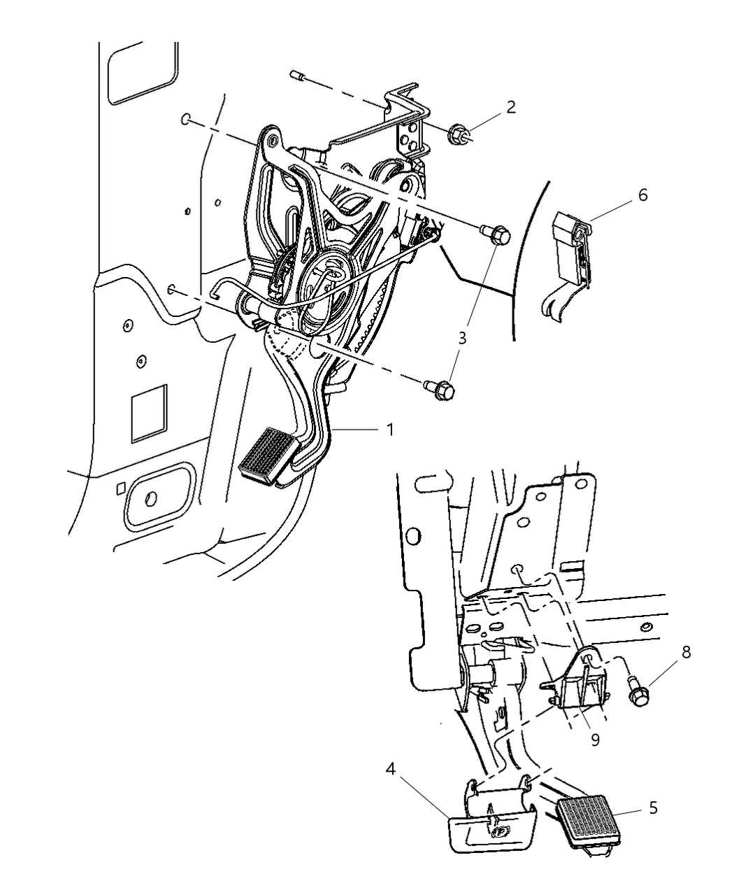 Mopar 4683860AC Parking Brake Control