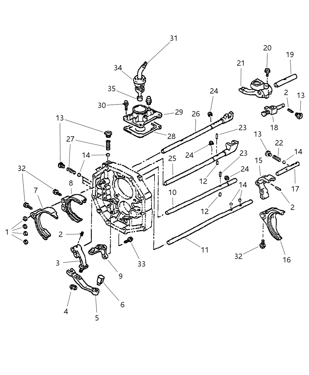 Mopar 4874286 Gear Shift Assembly