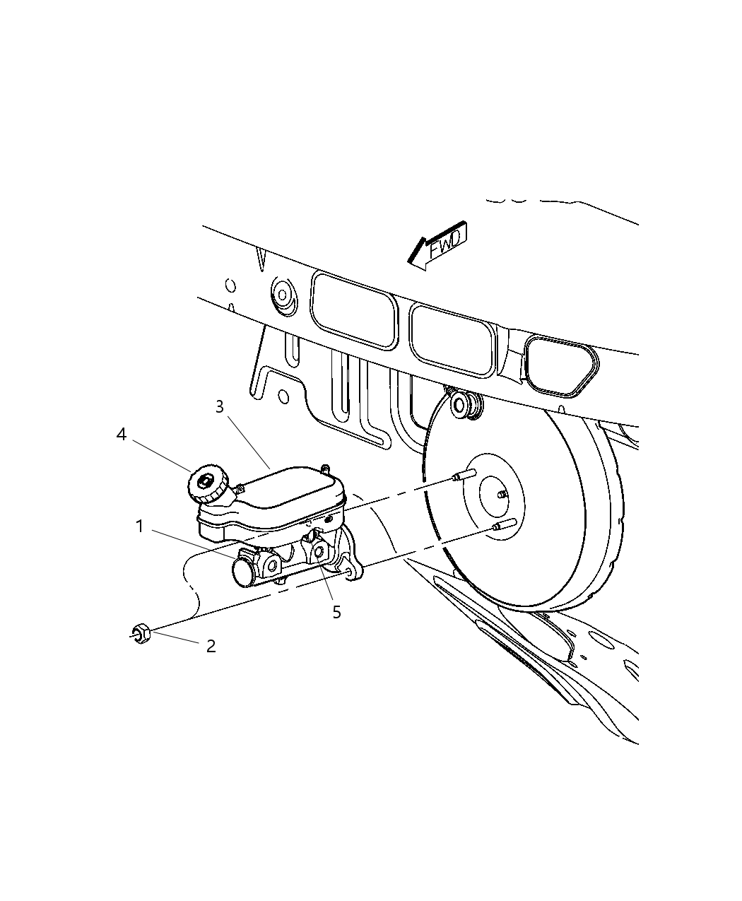 Mopar 5101826AA Retainer Brake Union