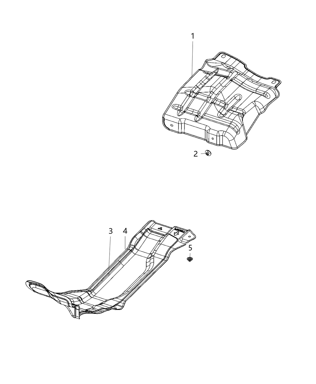 Mopar 68296716AD Shield Heat Front Right