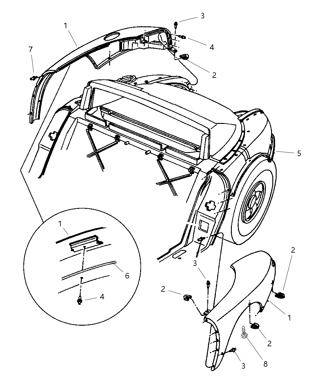 Mopar 4854326AB Quarter Panel