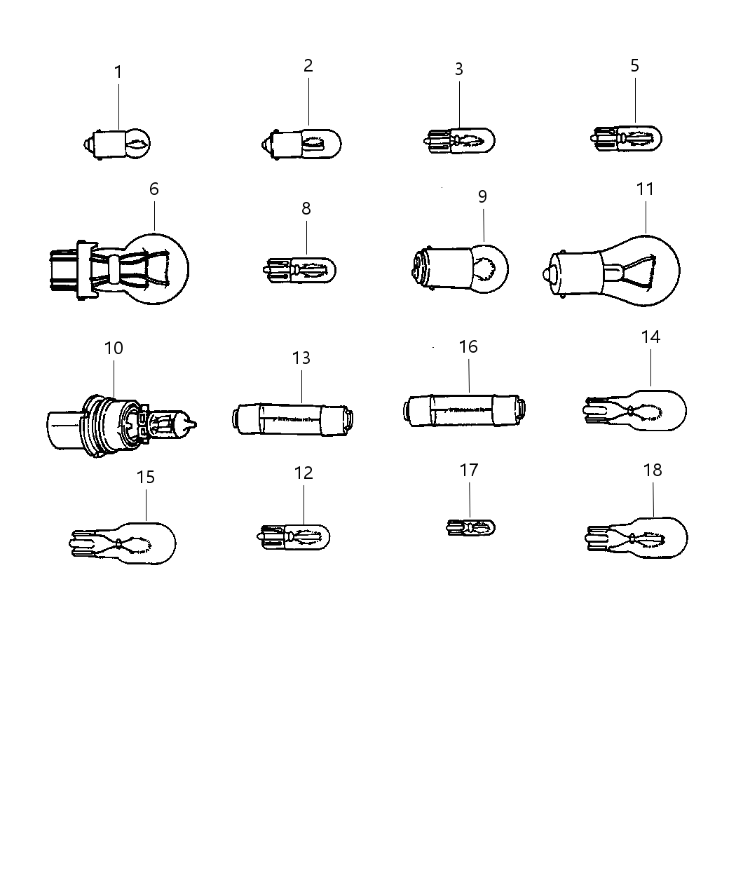 Mopar L0000053 Bulb 53 Interior