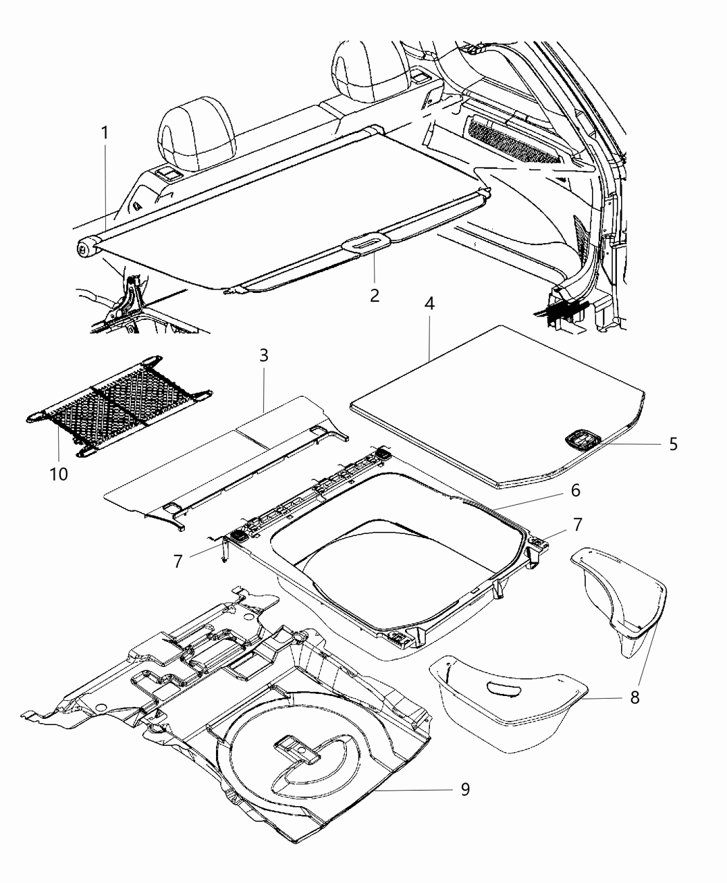 Mopar 6BF25LU5AA Handle Latch Release