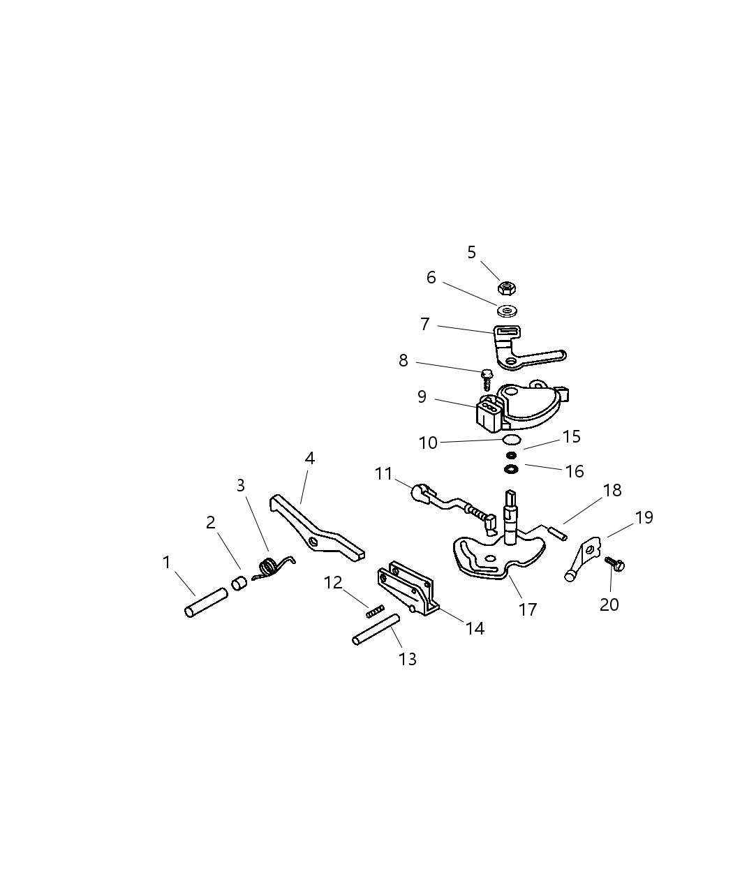 Mopar MD756869 Shaft Manual Control