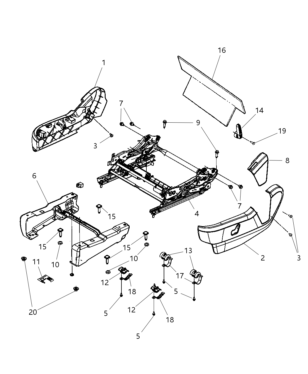 Mopar 1SK681DVAA Riser Seat