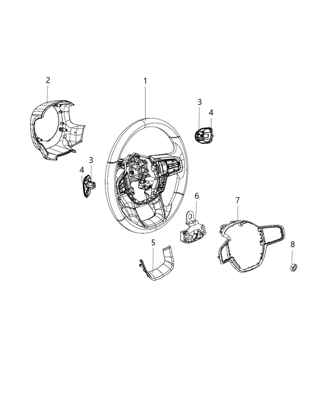 Mopar 6XR982X7AA Wheel Steering