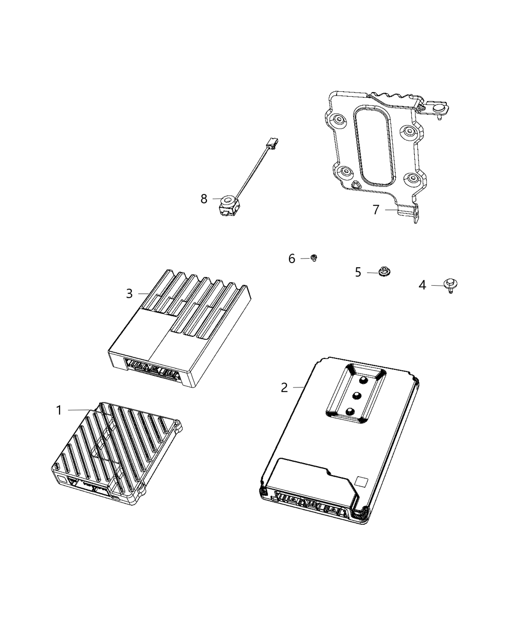 Mopar 68257567AB Bracket Amplifier
