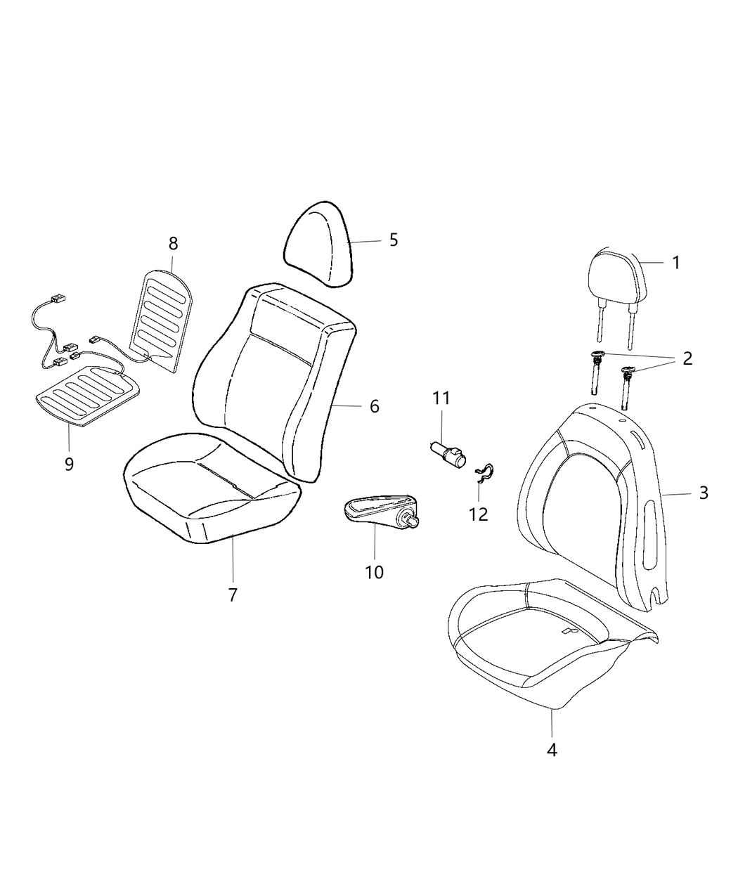 Mopar 68311661AA Pin Armrest Stop