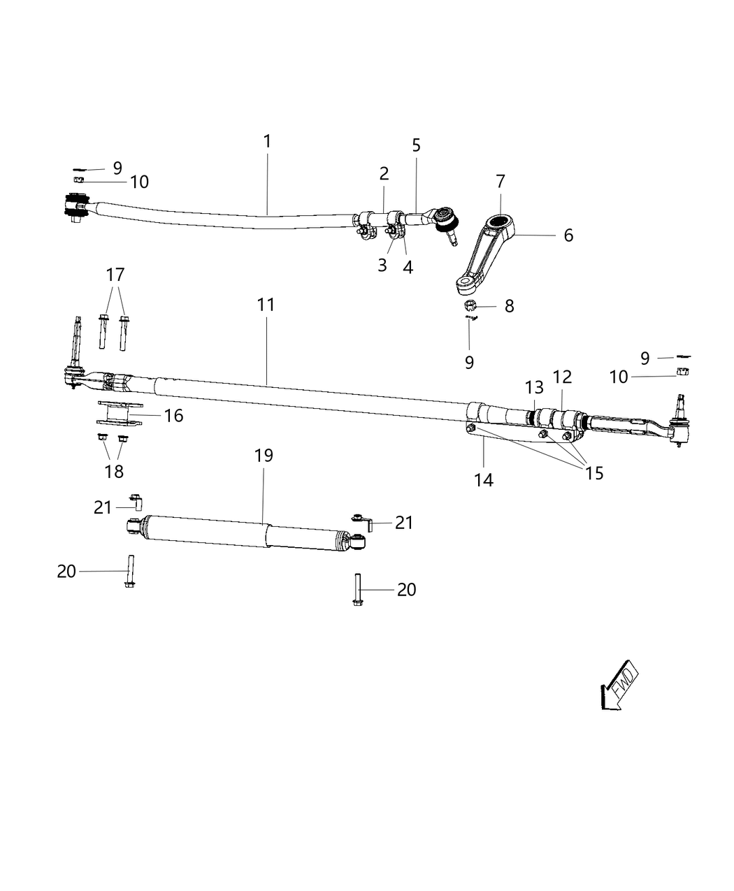 Mopar 6513175AA Buckle Nut