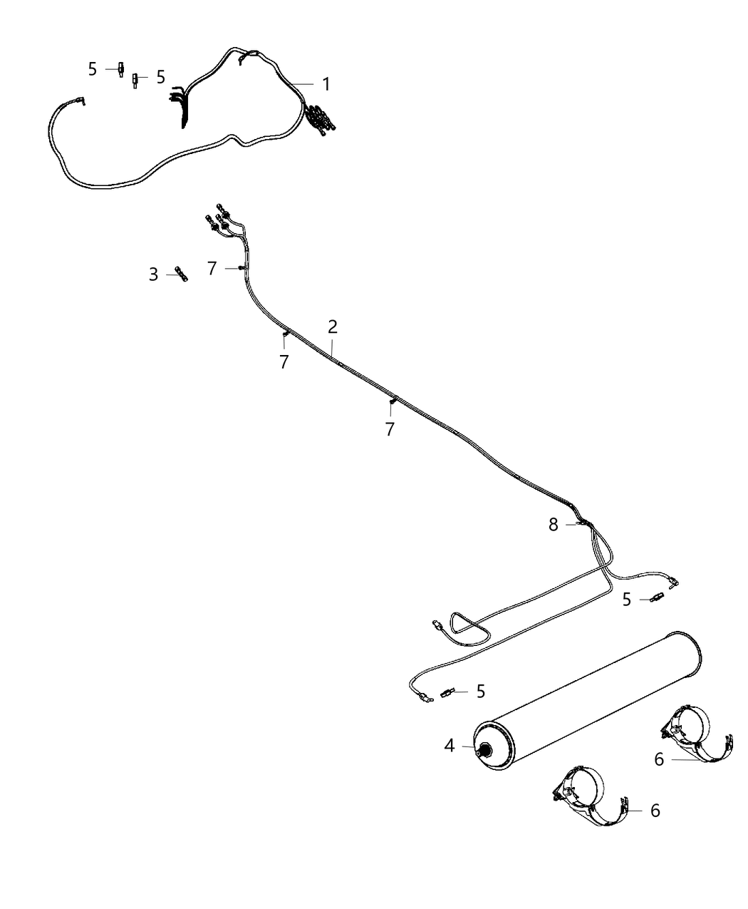 Mopar 4877811AD Air Line Assembly