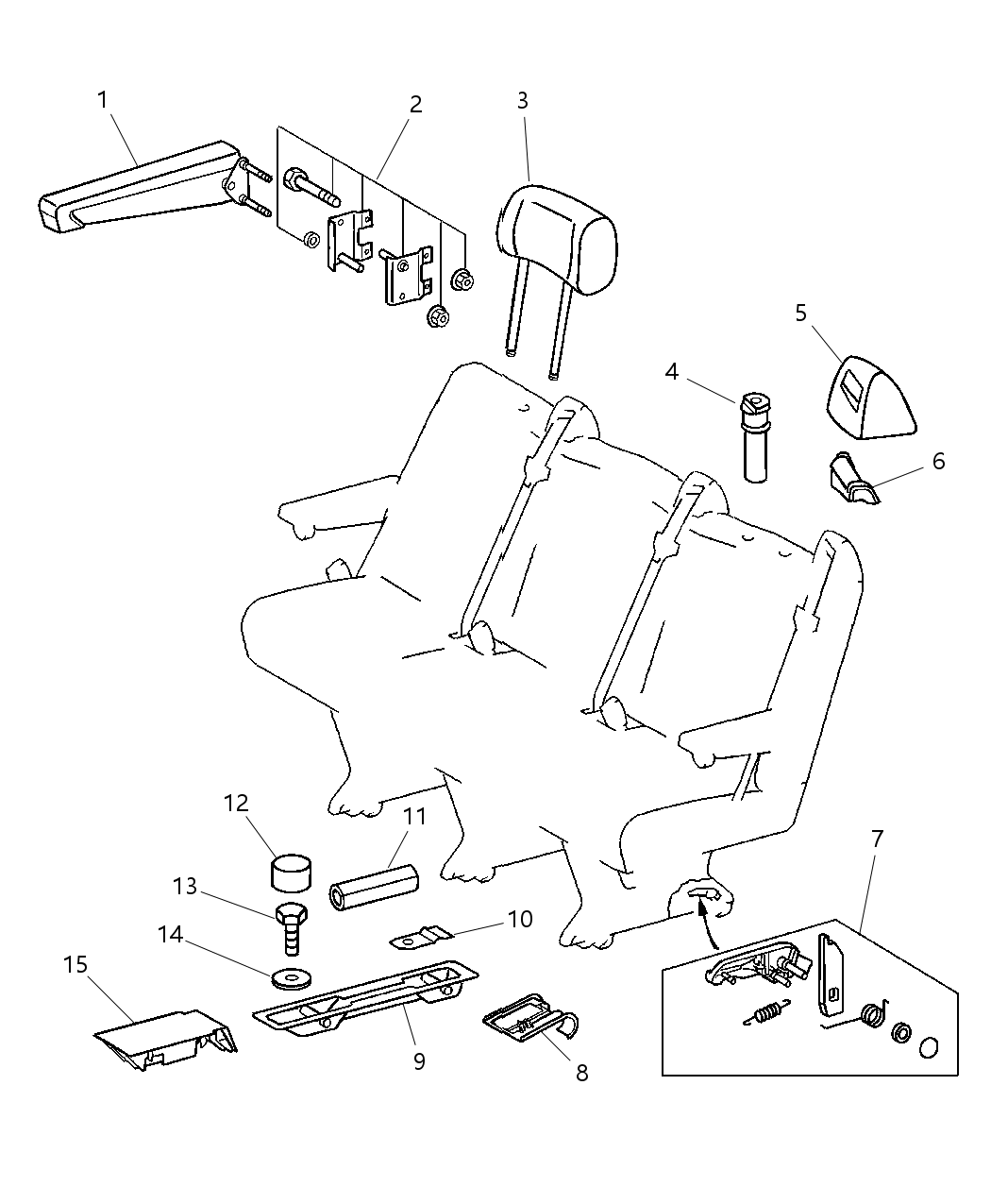 Mopar 5133285AA Handle Seat Adjuster