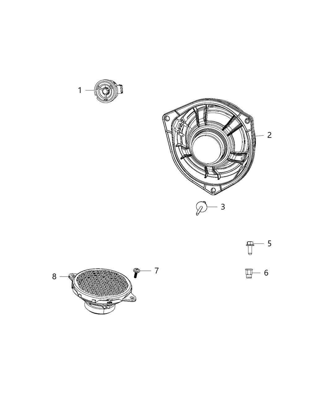 Mopar 68283820AA Bracket Speaker