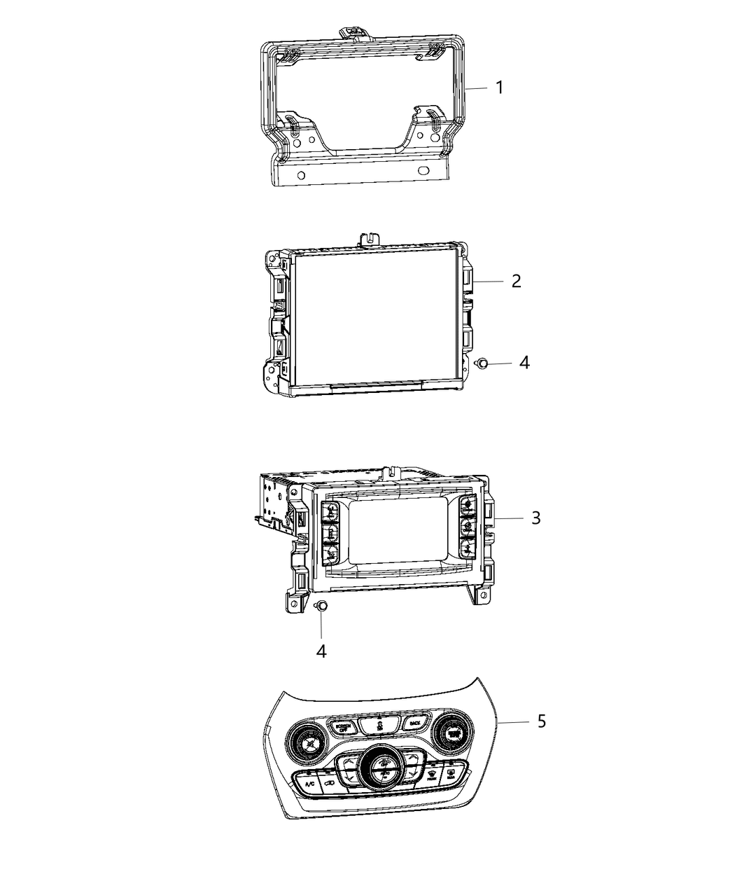 Mopar 5091376AC Radio Multi Media