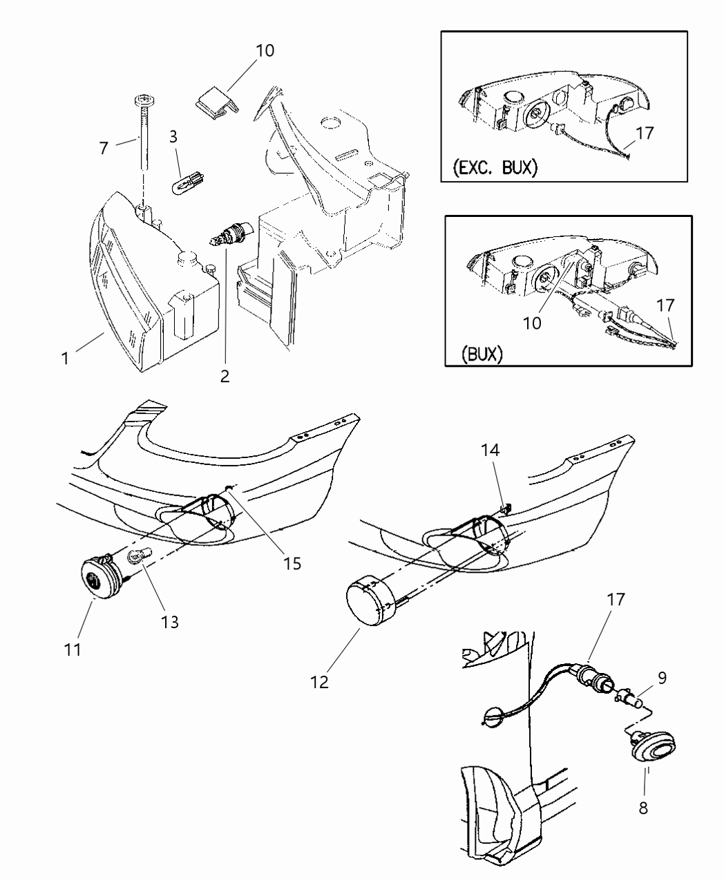Mopar 4671381AB Wiring Headlamp To Dash