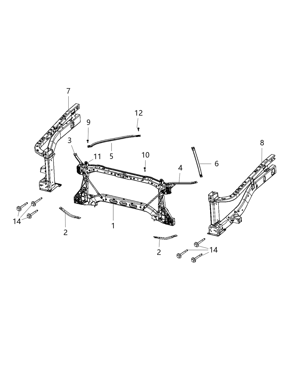 Mopar 6513106AA Screw M8X1.25X80.0 Female To Fesm