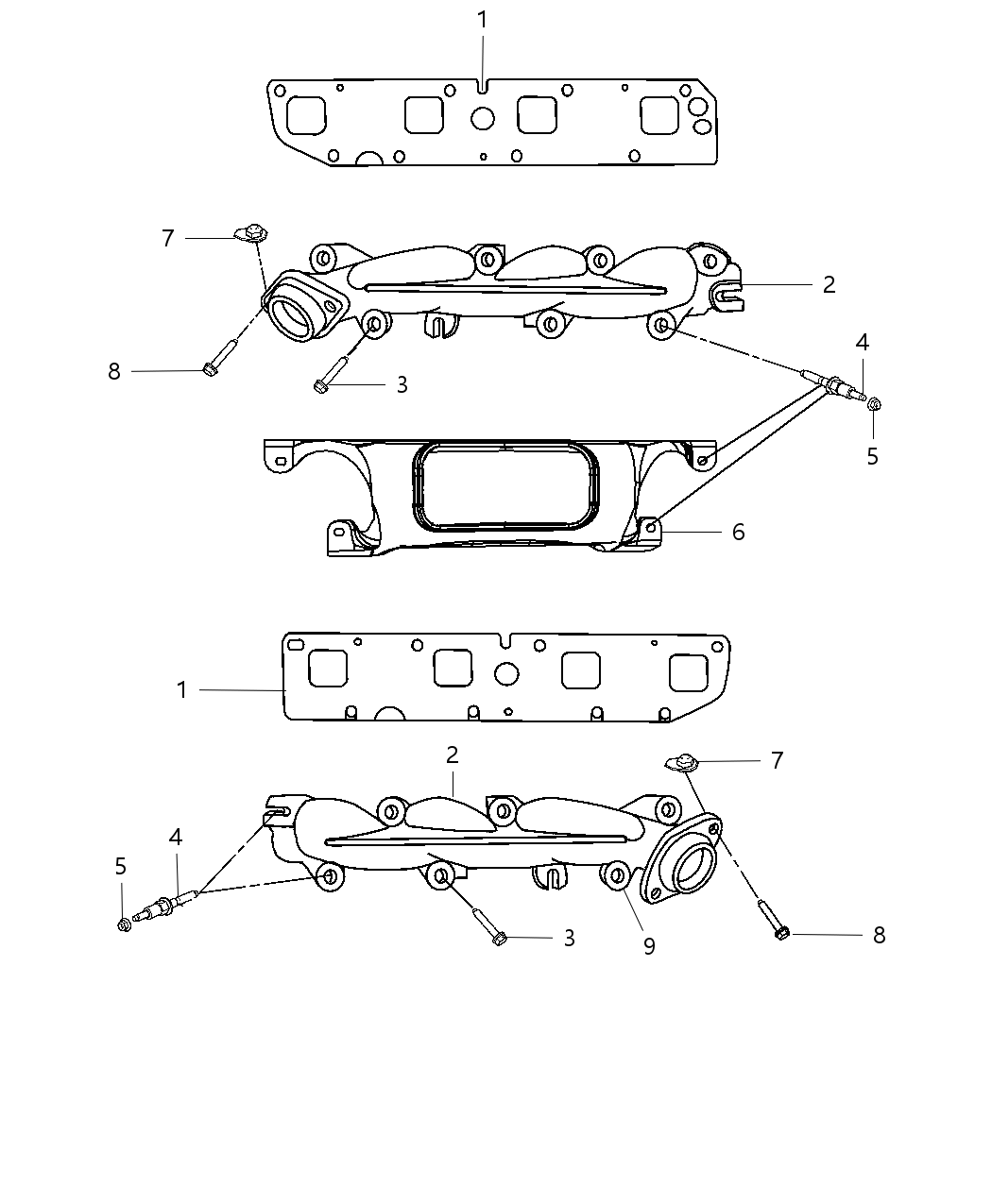 Mopar 5192113AC Shield Exhaust Manifold