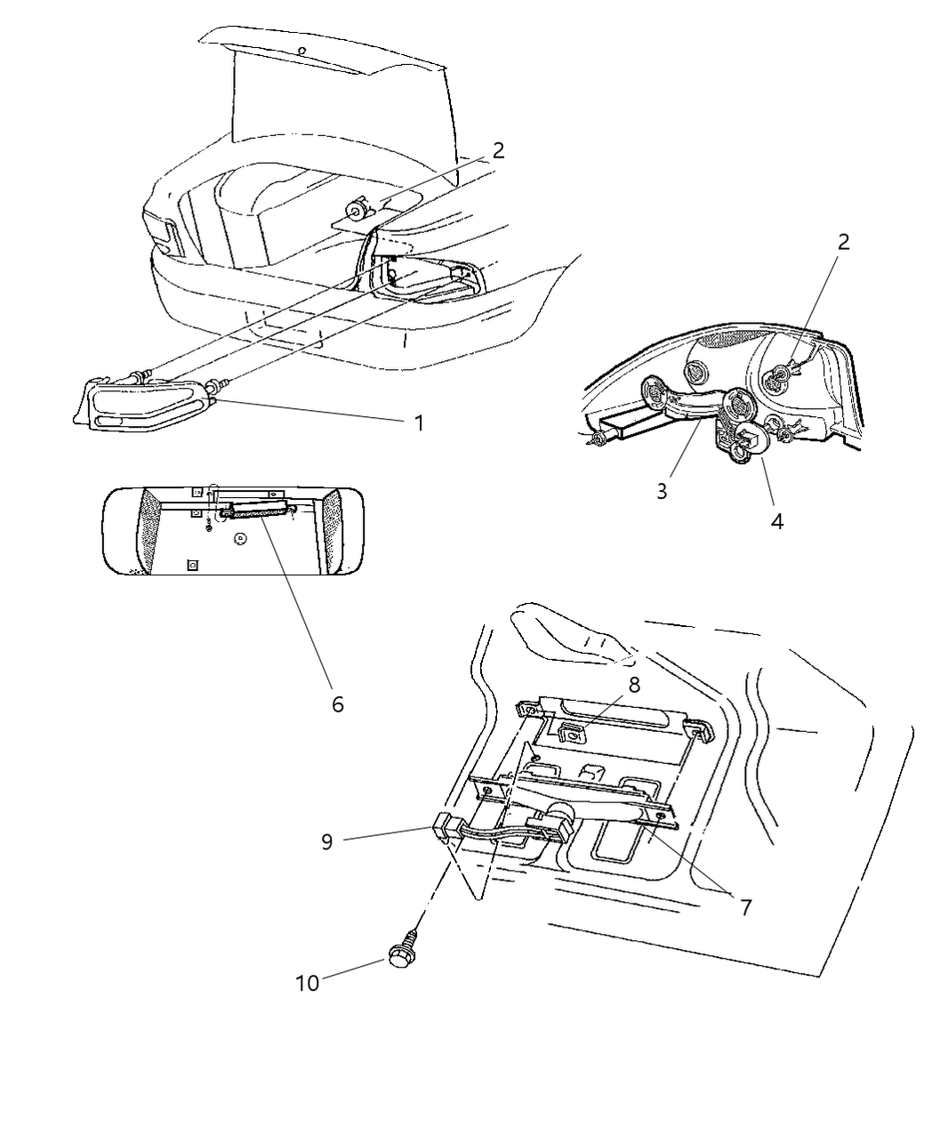 Mopar 4630234AB High Mount Lamp