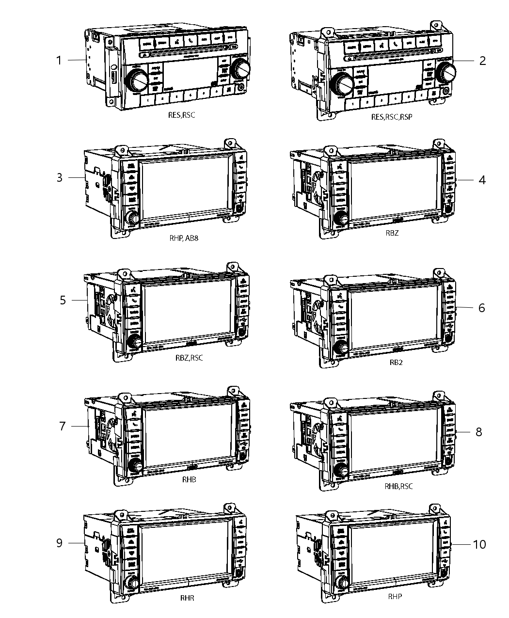 Mopar 5091162AB Radio Multi Media