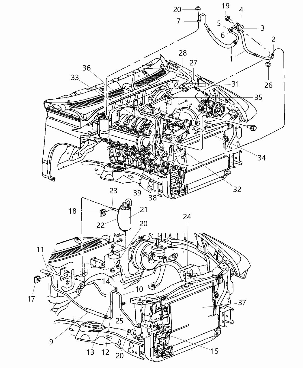 Mopar 5015877AB Bracket A/C Line