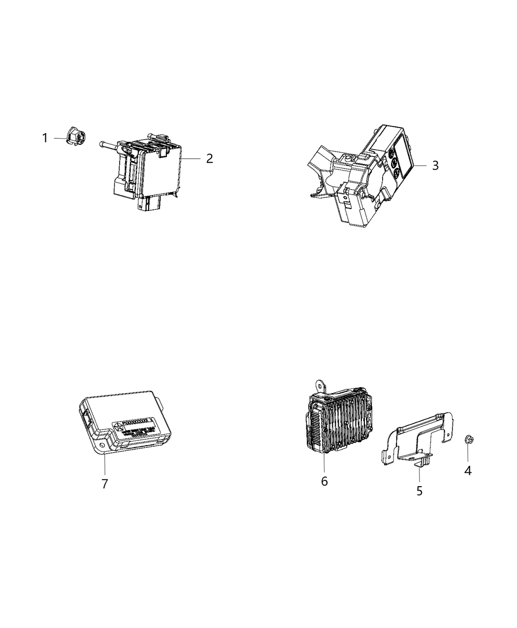 Mopar 68255046AA Bracket Instrument Panel