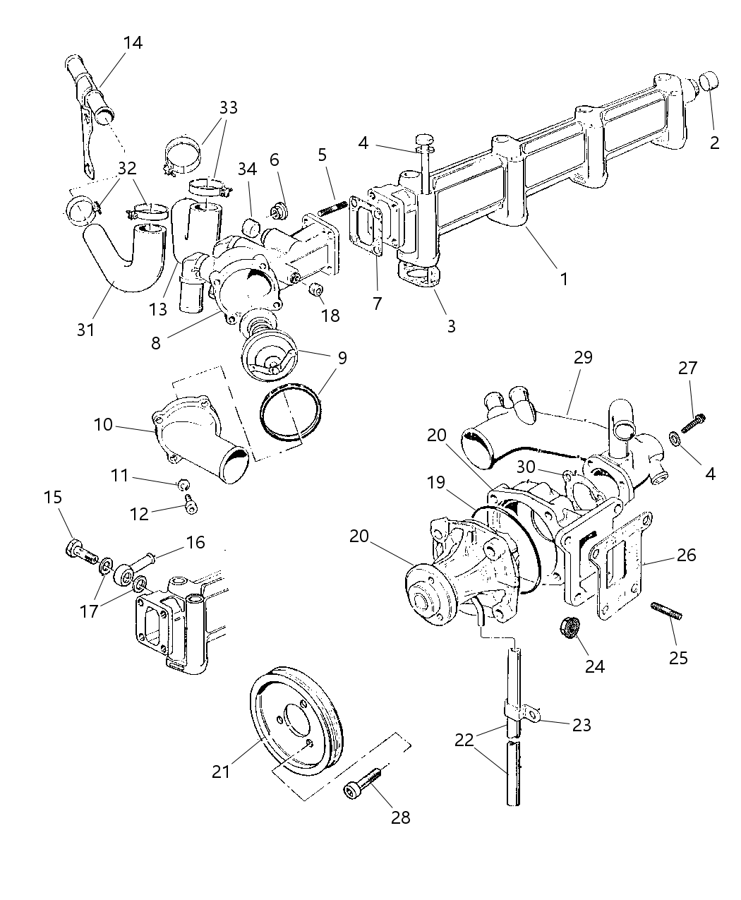 Mopar 4883431AA Hose Heater Feed